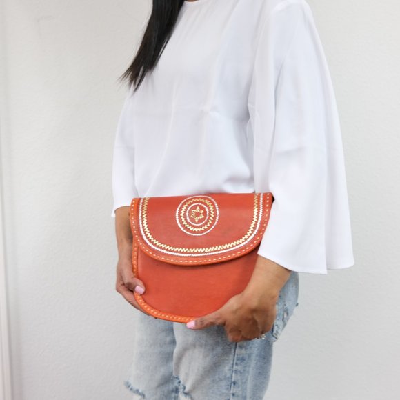 Genuine handmade leather bag
